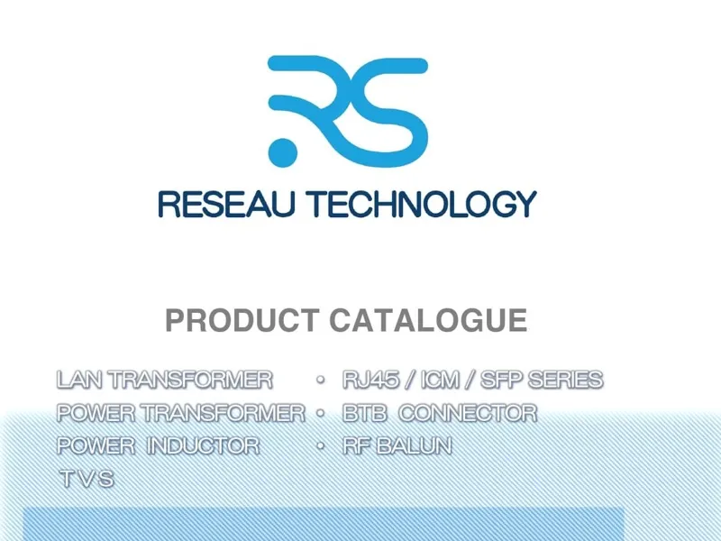 Reseau Product E-Catalogue